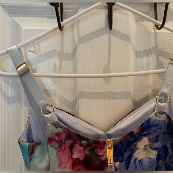 Ted Baker Floral Bodycon Dress TB Size 0 - Picture 2 of 4